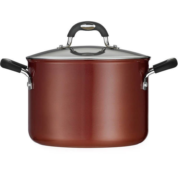 Tramontina 4 Qt. Enameled Cast Iron Round Gourmet Braiser with Lid